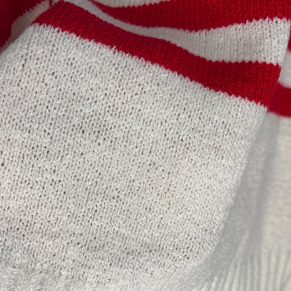 Torrid Cream Knit Flag Pullover Light Weight Sweater 3(3X) - Picture 10 of 11